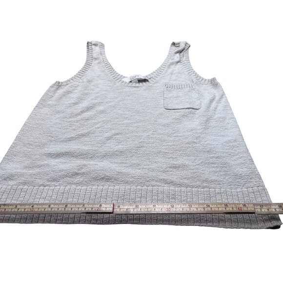 Loft Womens Beige Knit Tank Top With Pocket XS - Picture 9 of 10
